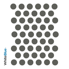 Koyu Gri Yıldız Entegre Yapışkanlı Vida Tapası