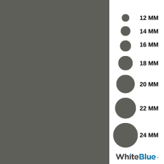 Koyu Gri Yıldız Entegre Yapışkanlı Vida Tapası