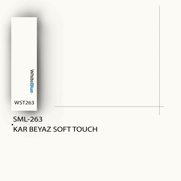 SML_263 Kar Beyaz Soft Touch Pvc Kenar Bandı
