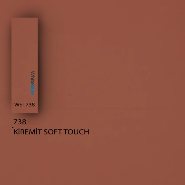 080x22 738 Kiremit Soft Touch Pvc Kenar Bandı