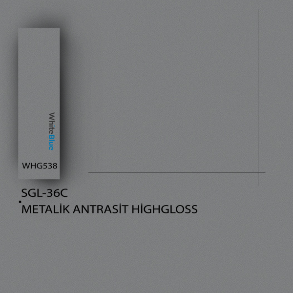 SGL_36C Metalik Antrasit HighGloss Pvc Kenar Bandı