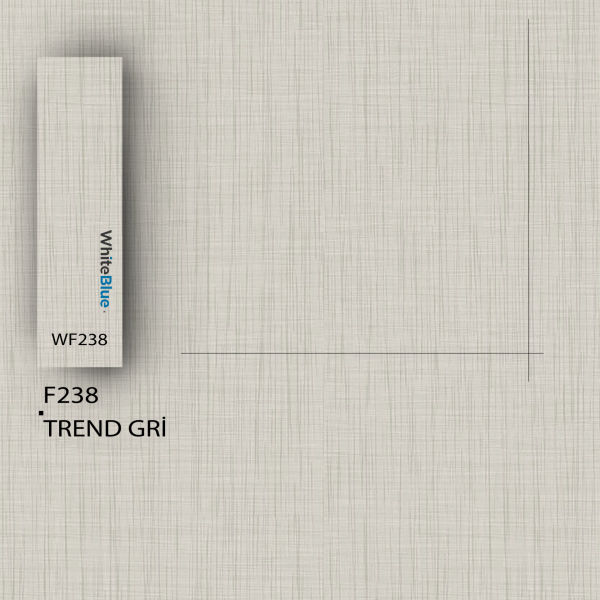 F238 Trend Gri Pvc Kenar Bandı