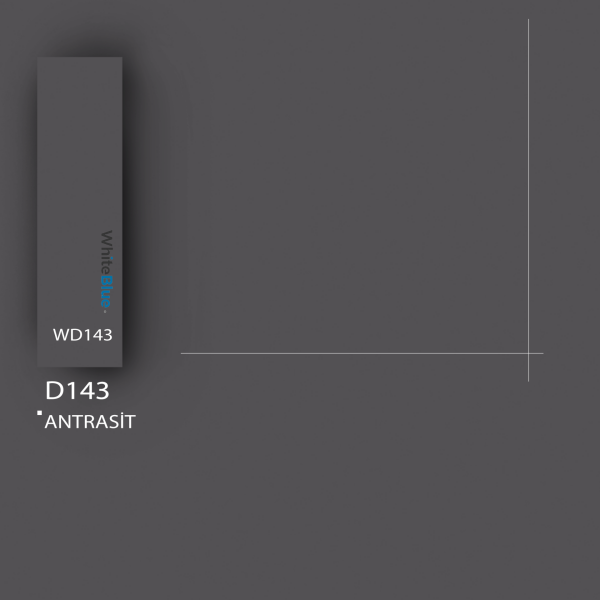 D143 Antrasit Gri Bute Yüzey Pvc Kenar Bandı