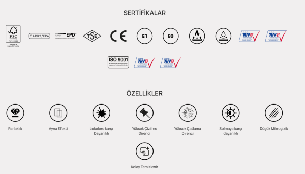 ACR002 Krem Akrilik Çizilmez Panel